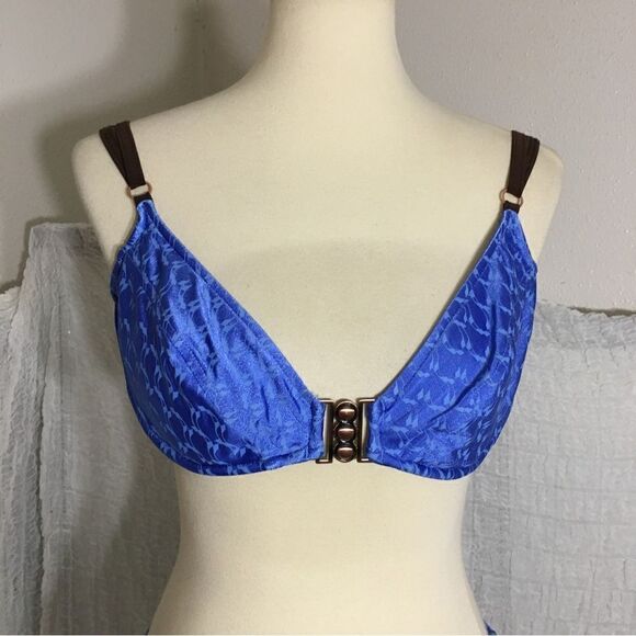 Kenneth Cole Reaction Blue Bikini Size Large - Picture 4 of 7